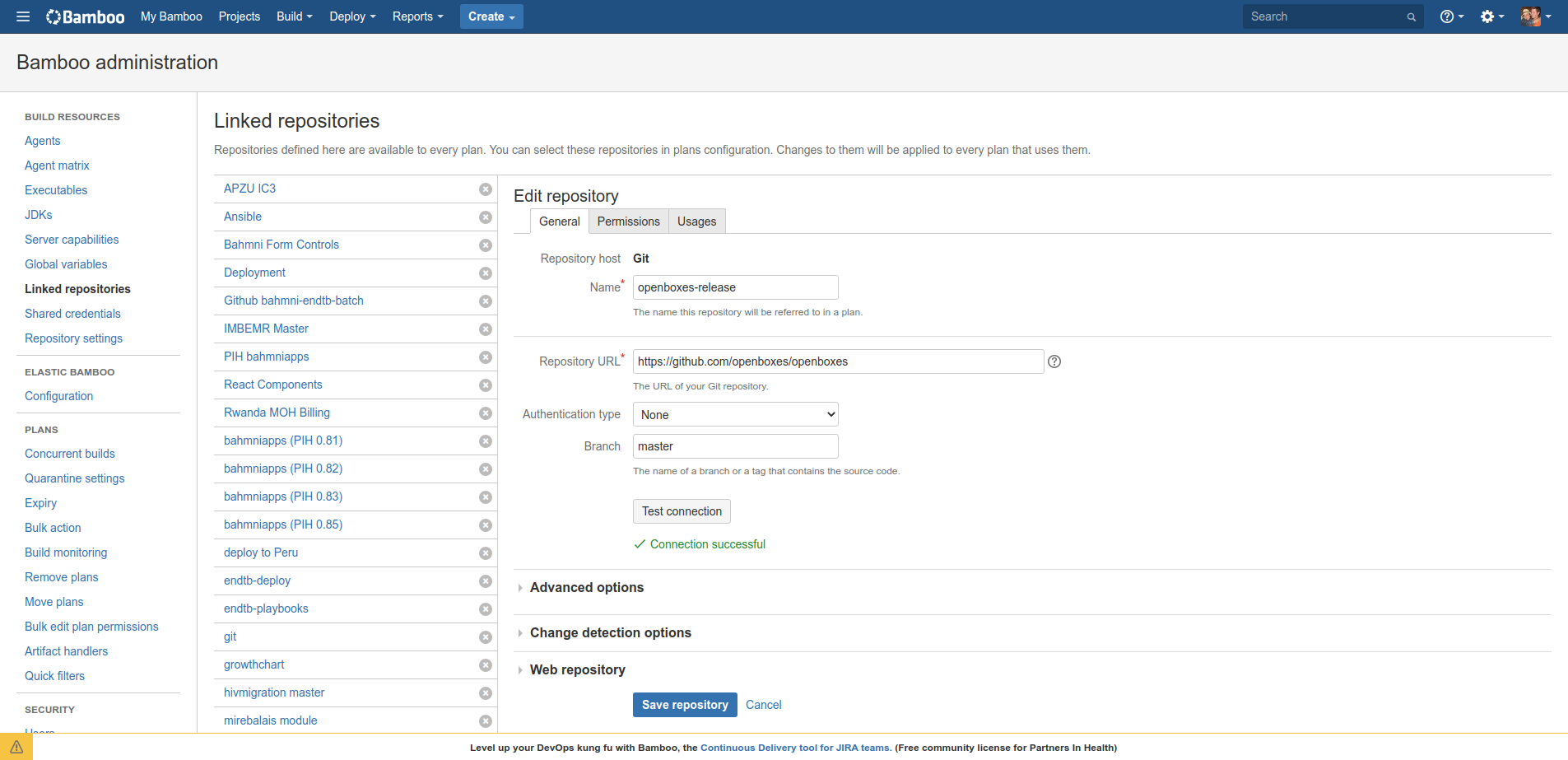 Change Linked Repo